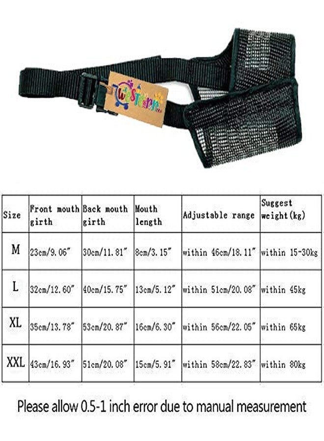 ويستيرن إرا كمامة سلكية شبكية من ويسترن إيرا لطوق أمان للحيوانات الأليفة لمنع العض (أسود) (متوسط - M) - Image 5